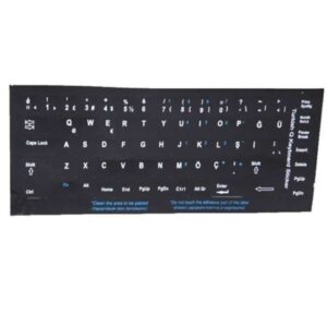 Addison 300161 Turkish Q Black Keyboard Sticker - KemStar