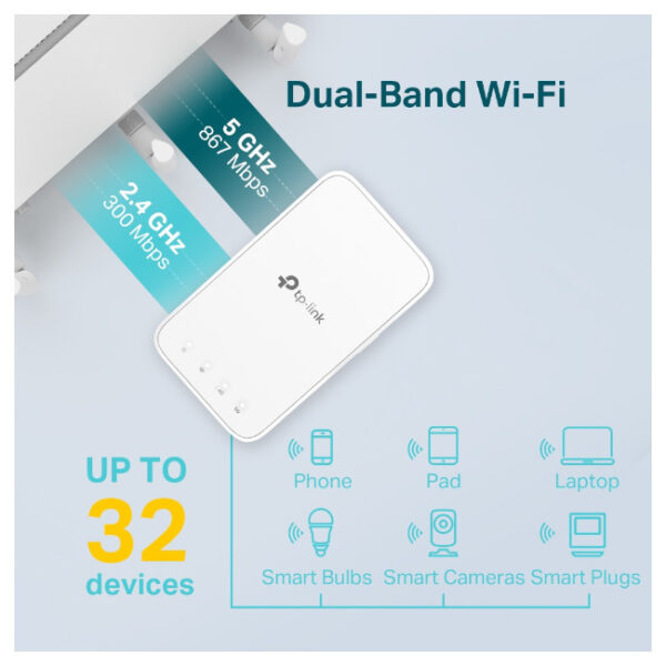 TP-LINK RE300 AC1200 WIRELESS RANGE EXTENDER - Image 2