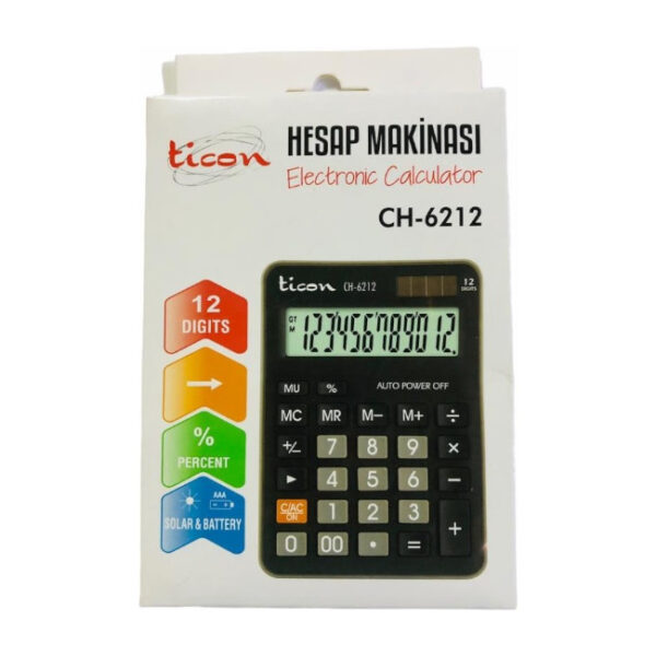 Ticon CH-6212 Electronic Calculator